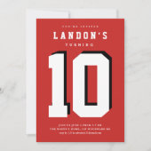 スポーツファナティック子供の誕生日パーティの招待状 招待状 (正面)