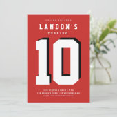 スポーツファナティック子供の誕生日パーティの招待状 招待状 (スタンド正面)