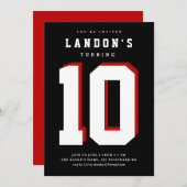 スポーツファナティック子供の誕生日パーティの招待状 招待状 (正面/裏面)