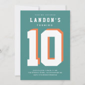 スポーツファナティック子供の誕生日パーティの招待状 招待状 (正面)