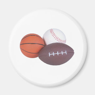 スポーツファンがバスケットボールのフットボールを贈る マグネット