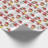 スポーツファンのクリスマス | DIY文字 ラッピングペーパー (角)