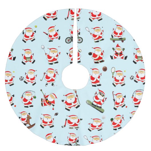 スポーツファンクリスマス ブラッシュドポリエステルツリースカート (正面)