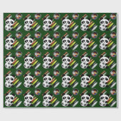 スポーツファンパンダサッカー ラッピングペーパー (フラット)