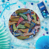 スポーツファンペナントパターンプレート ペーパープレート (パーティー)