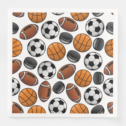 スポーツファン紙ディナーナプキンズ (正面)