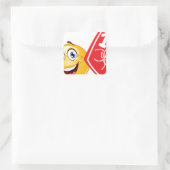 スポーツファン絵文字 スクエアシール (バッグ)