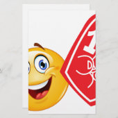 スポーツファン絵文字 便箋 (正面/裏面)