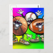 スポーツファン ポストカード (正面/裏面)