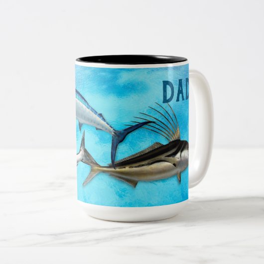 スポーツフィッシャーマンオフショア深いシーフィッシュマグ ツートーンマグカップ (正面右)