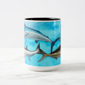 スポーツフィッシャーマンオフショア深いシーフィッシュマグ ツートーンマグカップ (中央)