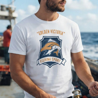 スポーツフィッシングチームエンブレムTシャツ Tシャツ