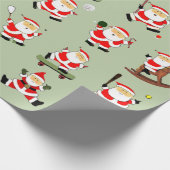 スポーツフィットネスクリスマス ラッピングペーパー (角)