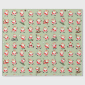 スポーツフィットネスクリスマス ラッピングペーパー (フラット)