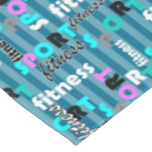 スポーツフィットネススポーツ用ブライト文字パターン テーブルクロス (アングル)