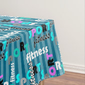 スポーツフィットネススポーツ用ブライト文字パターン テーブルクロス (インサイチュ)