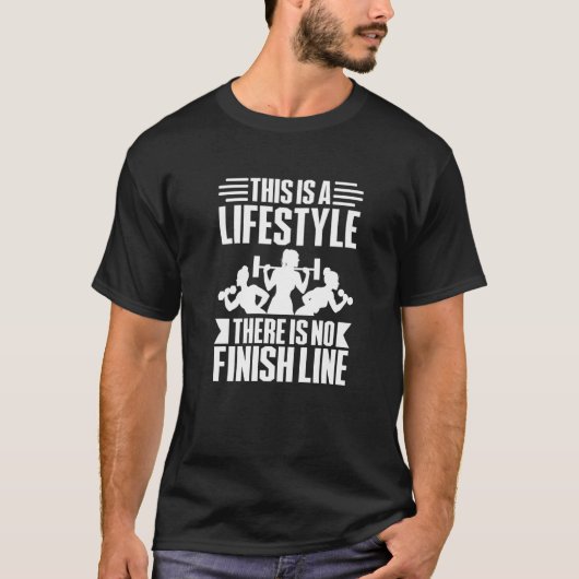 スポーツフィットネスボディビルトレーニング揚重 Tシャツ (正面)