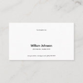 スポーツフェンシングフェンサー 名刺 (裏面)