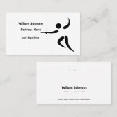 スポーツフェンシングフェンサー 名刺 (正面/裏面)