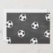 スポーツフォトサッカーフォトスター誕生日 招待状 (裏面)