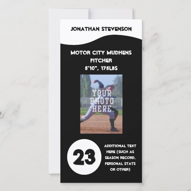 スポーツフォトトレーディングカードカスタムチーム (正面)