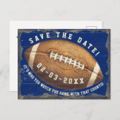 スポーツフットボールの試合救夜付け招待状 ポストカード (正面/裏面)