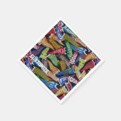 スポーツフパーソナライズされたァンペナントパターンナプキン スタンダードカクテルナプキン (角)