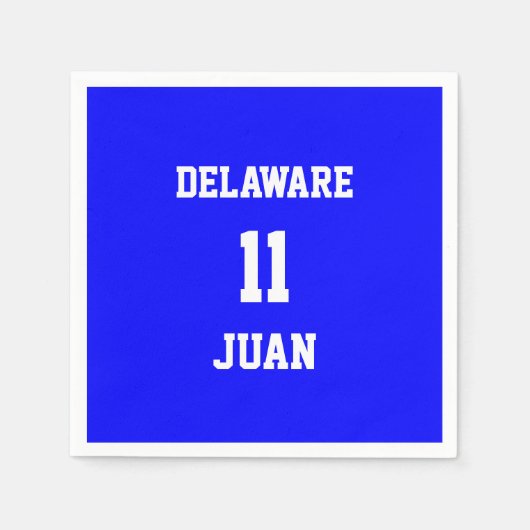 スポーツブカスタマイズルー紙ナプキンス スタンダードカクテルナプキン (正面)