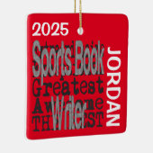 スポーツブックライター並外カスタム セラミックオーナメント (右)