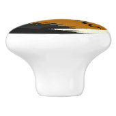 スポーツブラウンとブラックフットボールのセラミックノブ セラミックノブ (側面)