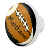 スポーツブラウンとブラックフットボールのセラミックノブ セラミックノブ (右)