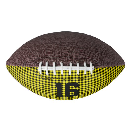 スポーツブラック金ゴールドチェックチームNUMBER年齢 アメリカンフットボール (正面)
