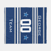 スポーツブルー名,番号,チーム,プレーヤーファン フリースブランケット (正面(横))