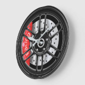 スポーツブレーキキャリパー時計 ラージ壁時計 (傾斜)