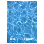 スポーツブロック文字スイミングまたはダイビングコーチ クリップボード (裏面)