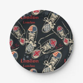 スポーツブーツ ファッションパターン ペーパープレート