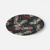 スポーツブーツ ファッションパターン ペーパープレート (アングル)