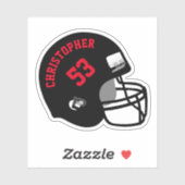 スポーツヘルメットの名称と番号 シール (シート)