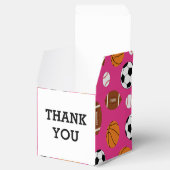 スポーツベビーシャワーピンクの女の子 フェイバーボックス (オープン)