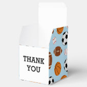 スポーツベビーシャワー共同テーマボーイブルー フェイバーボックス (オープン)