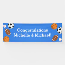 スポーツベビーシャワー共同テーマボーイブルー