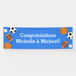 スポーツベビーシャワー共同テーマボーイブルー 横断幕