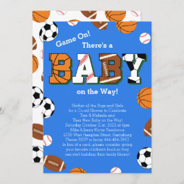 スポーツベビーシャワー共同テーマ 招待状