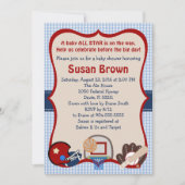 スポーツベビーシャワー招待状 招待状 (正面)