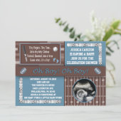 スポーツベビーシャワー招待状 招待状 (スタンド正面)