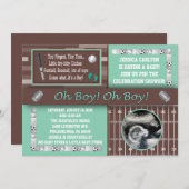 スポーツベビーシャワー招待状 招待状 (正面/裏面)