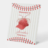 スポーツベースボールホームランブライダルシャワー 台座サイン (正面)