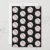 スポーツベースボールホームランラバーズブライダルシャワー 招待状 (裏面)