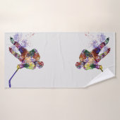 スポーツホッケープレーヤーカラフル バスタオル (バスタオル)