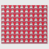 スポーツボーリングピンパターンのラッピング紙 ラッピングペーパー (フラット)